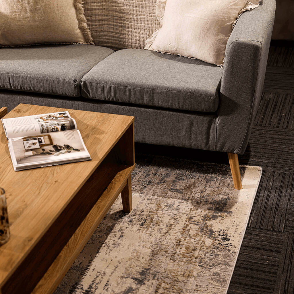 Bordeaux Boho Natural Wood & Rattan Rectangle Coffee Table
